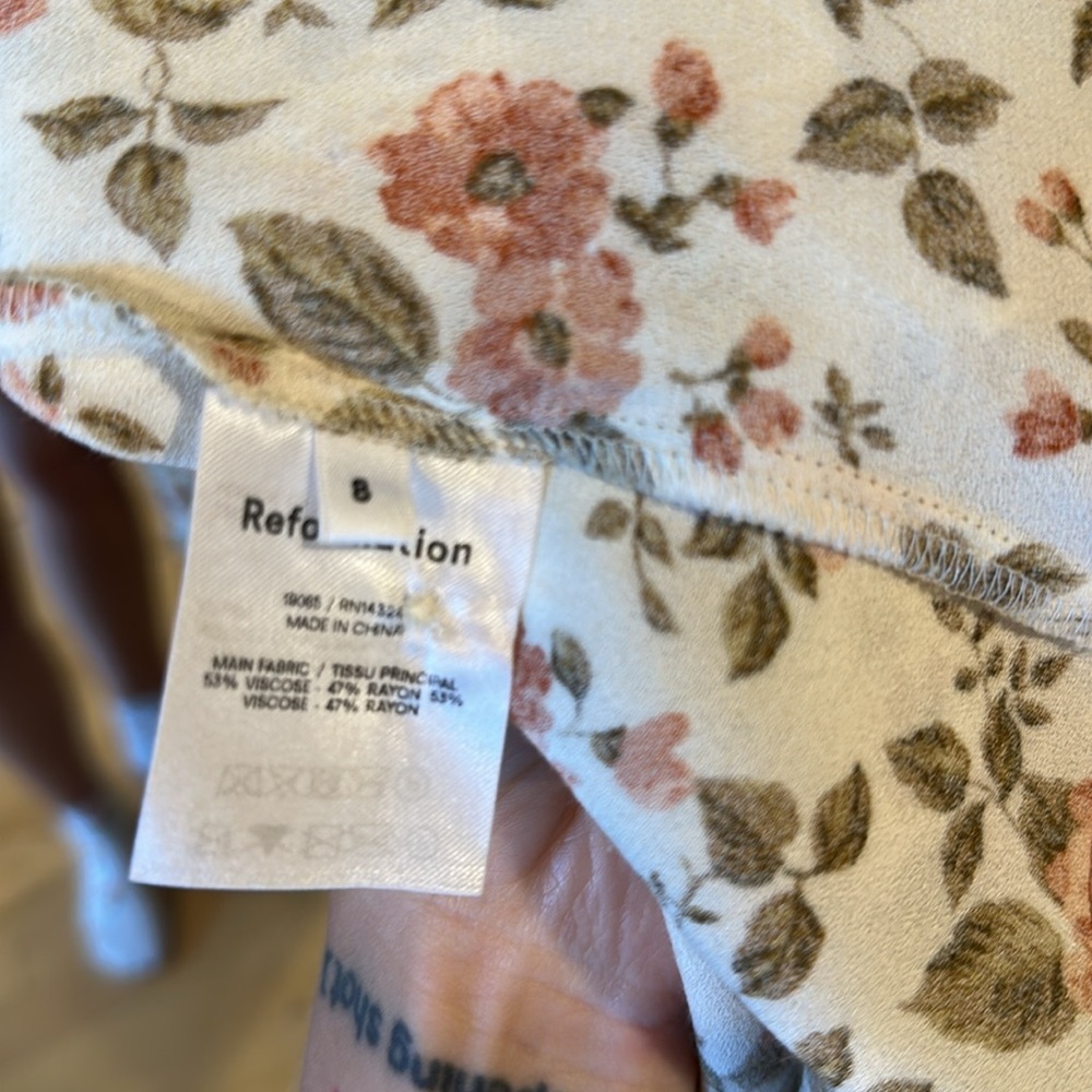 NWOT Reformation pastel chic Floral Midi Dress size 8 - Picture 11 of 11
